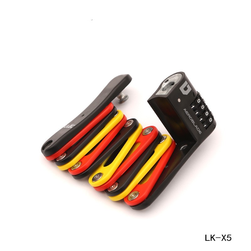 Mini Password Folding Lock Bicycle Lock Portable