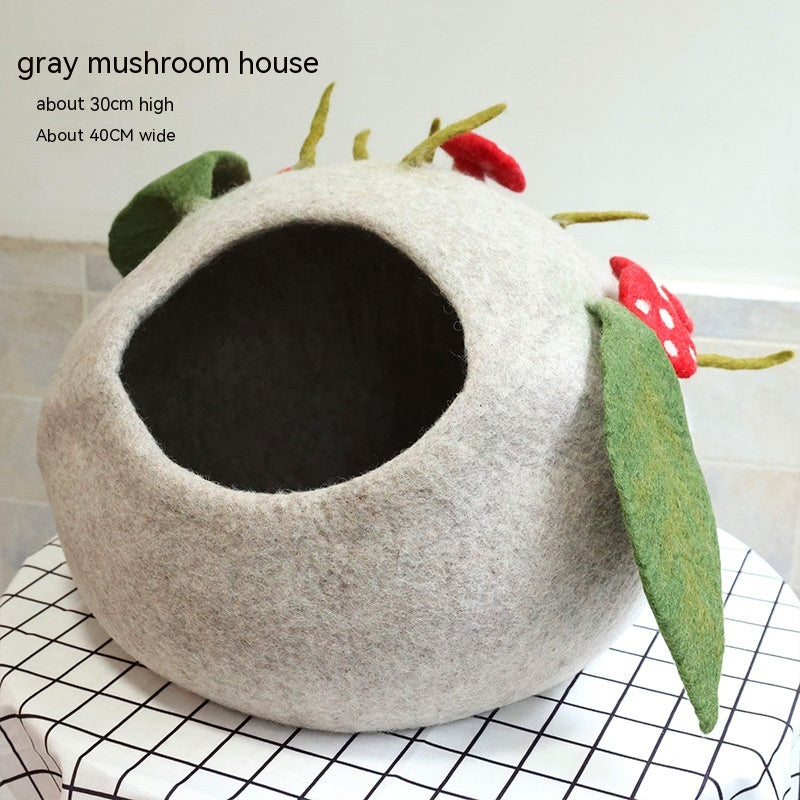 Felt Cat House Cat New Pet Wool Felt Pet Toy