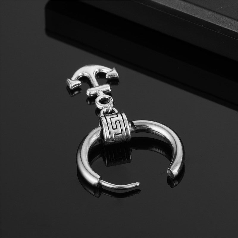 Hollow Cross Earrings Titanium Steel Korean Style Korean Fashion Earrings Earrings