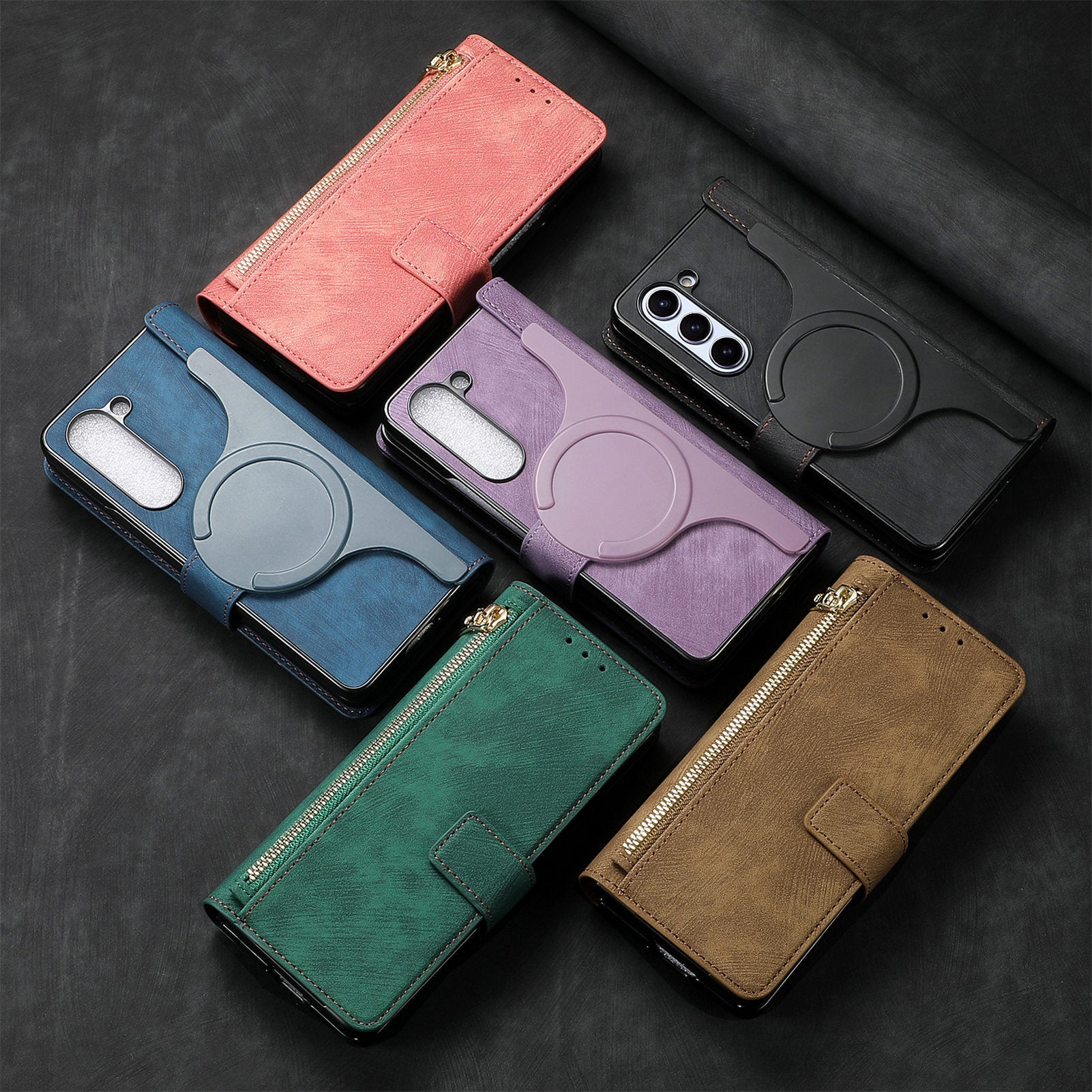 Magnetic Detachable Zipper Insert Phone Case