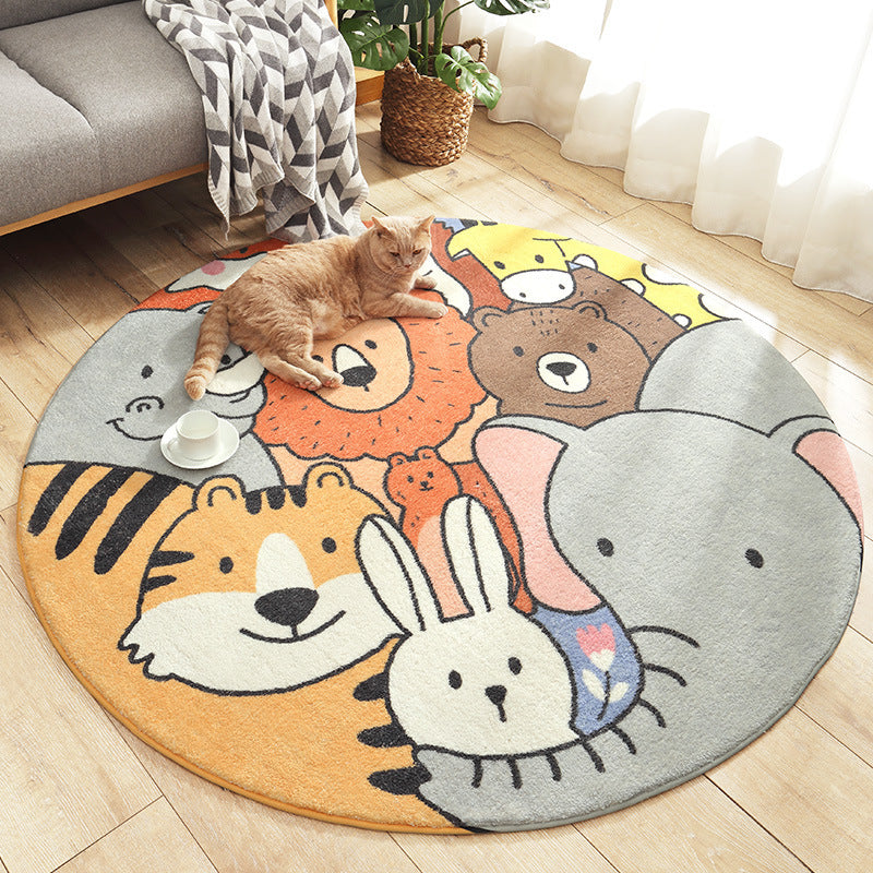 Home Living Room Bedroom Bedside Round Floor Mat