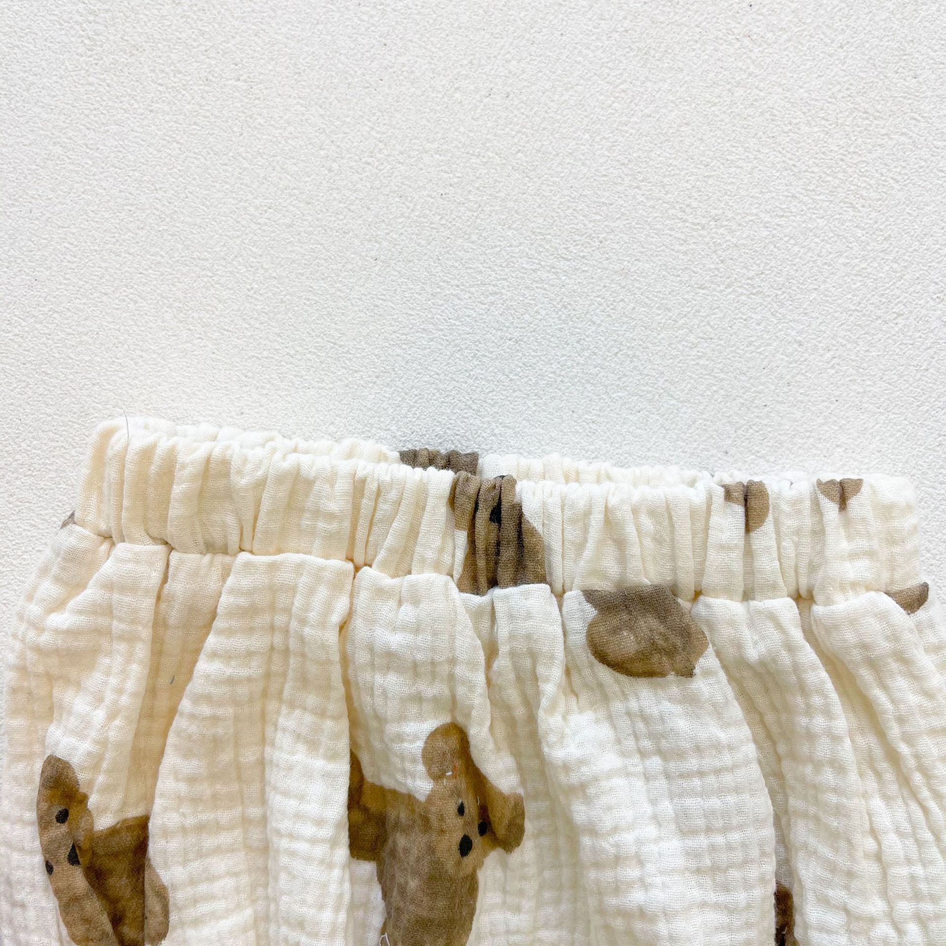 Bear Printed Baby Two Pieces Blouse And Pants