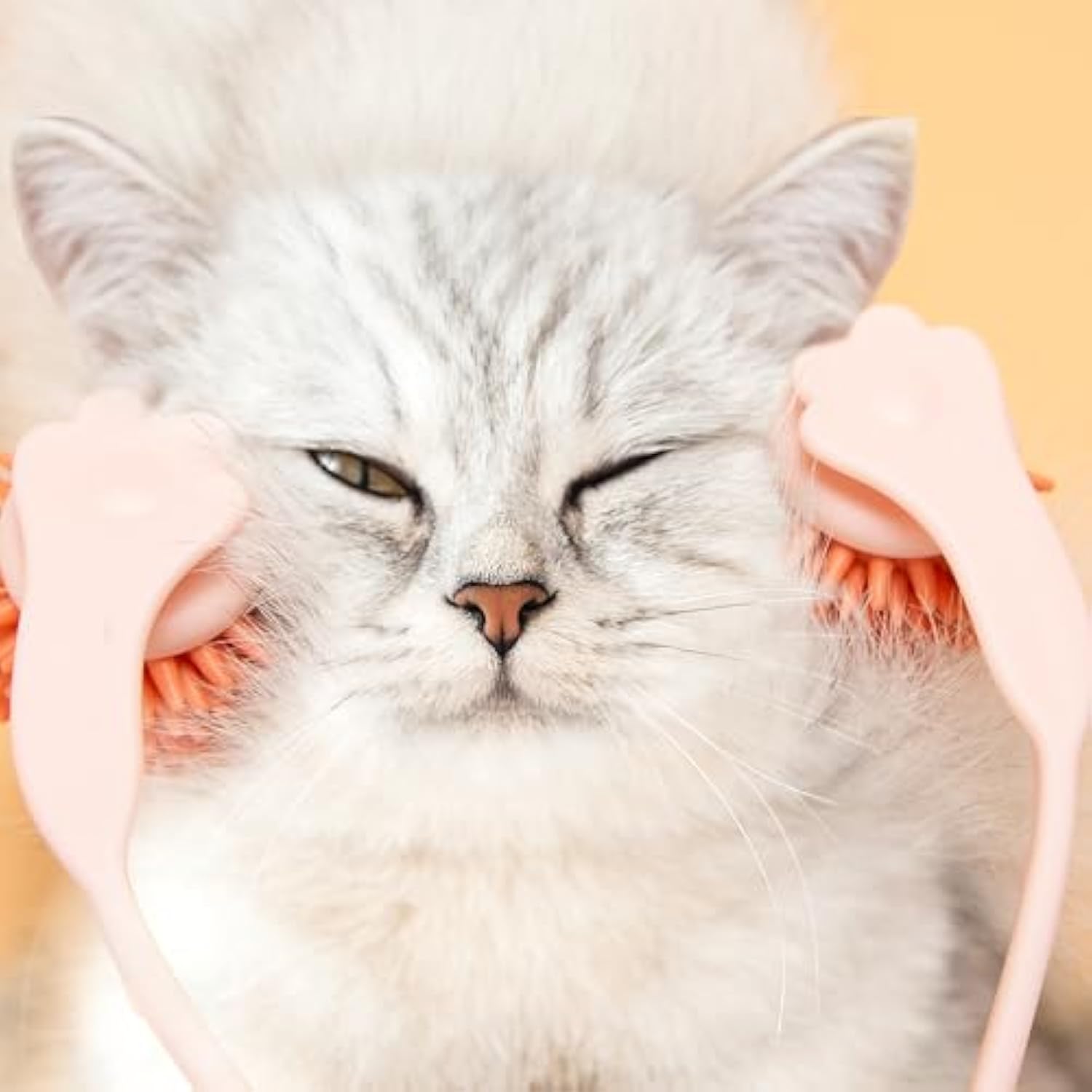 Pet Grooming Tool, Pink Cat Massager Roller With Scroll Wheel For Head And Face Massage