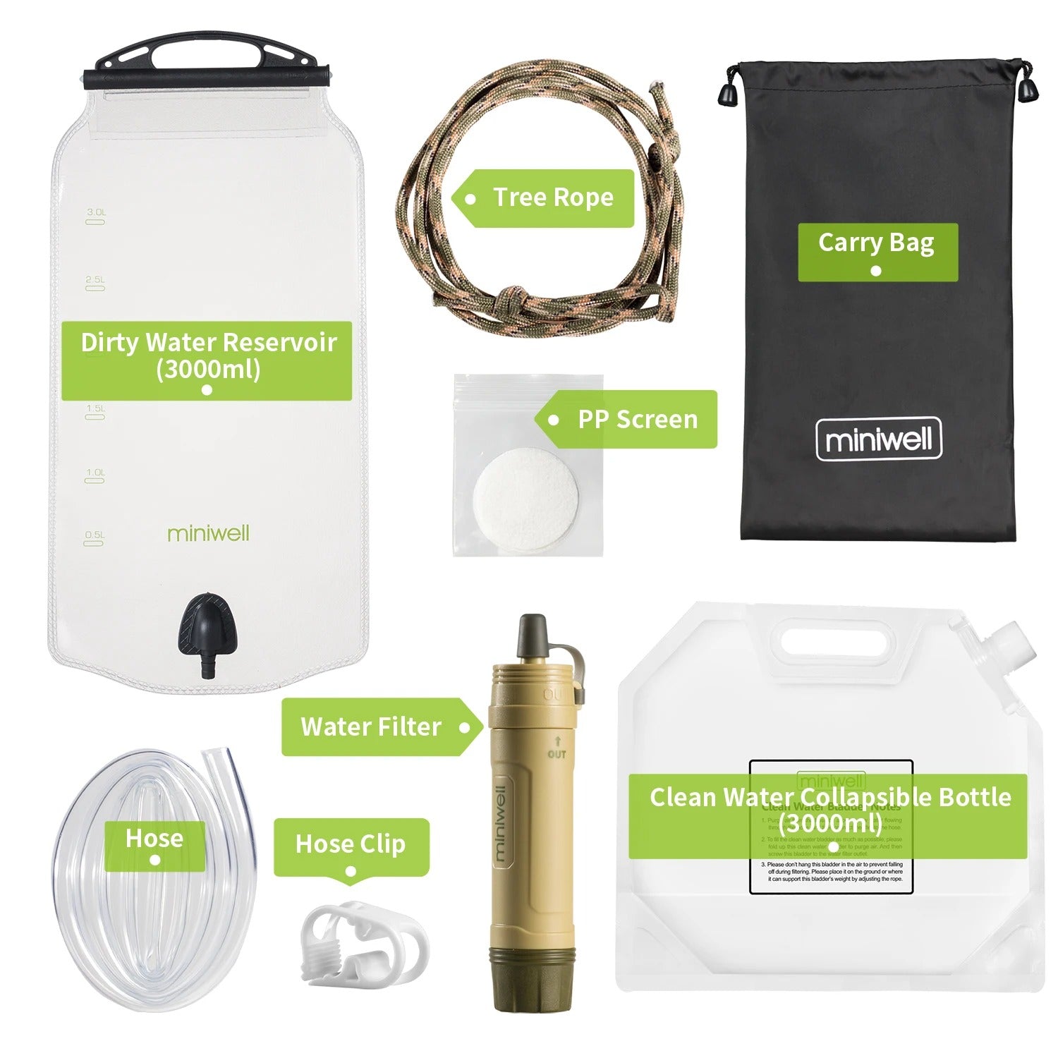 Purifying Straw Portable Outdoor Water Purifier