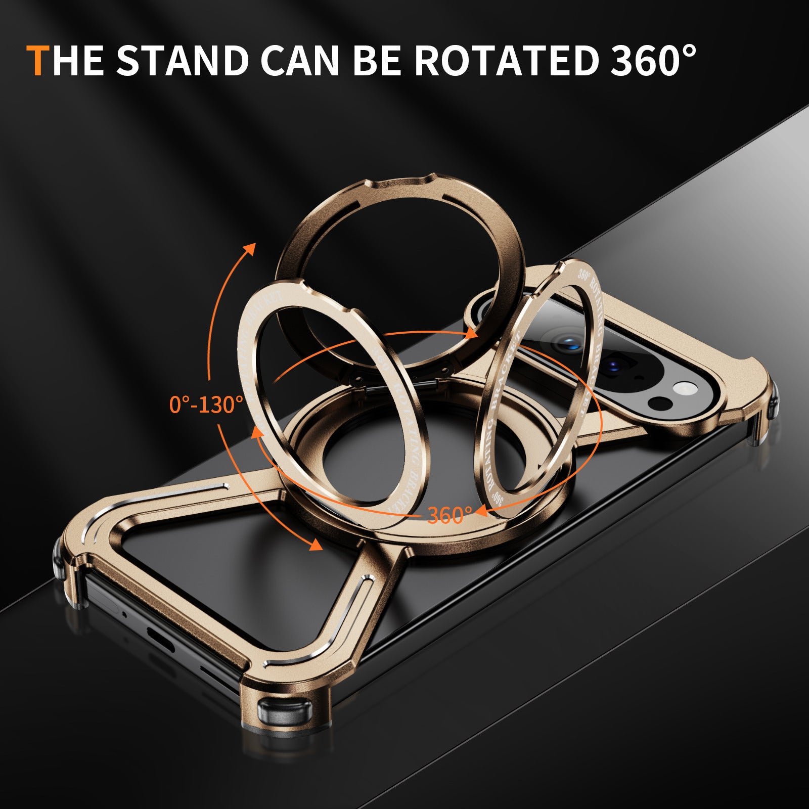 Fashion Personality Magnetic Rotating Bracket Phone Case