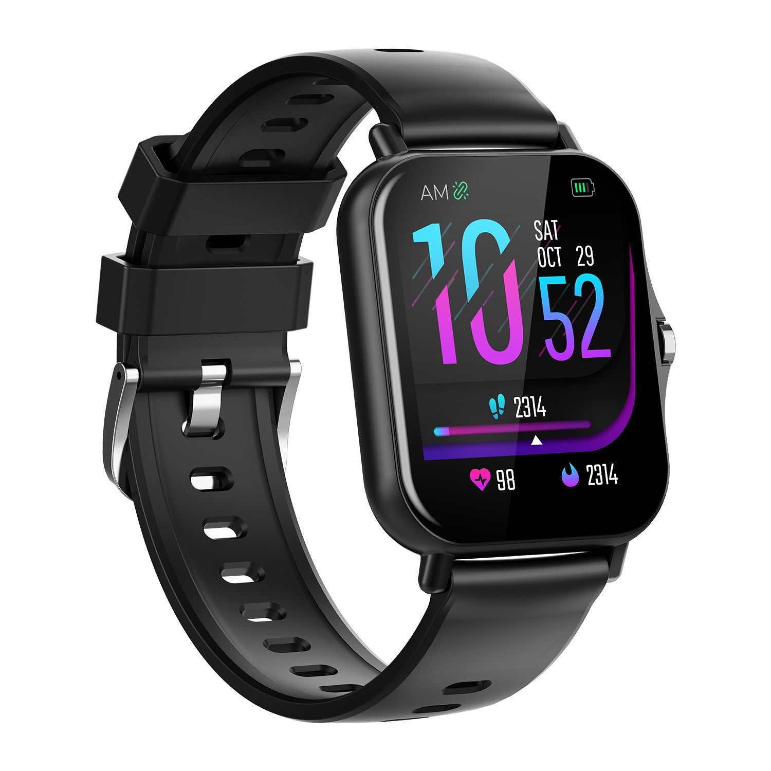 Montre connectée Bluetooth de surveillance de la fréquence cardiaque et de la tension artérielle