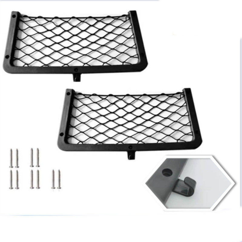 Plastic Frame Car Trunk  Side Storage Mesh Bag