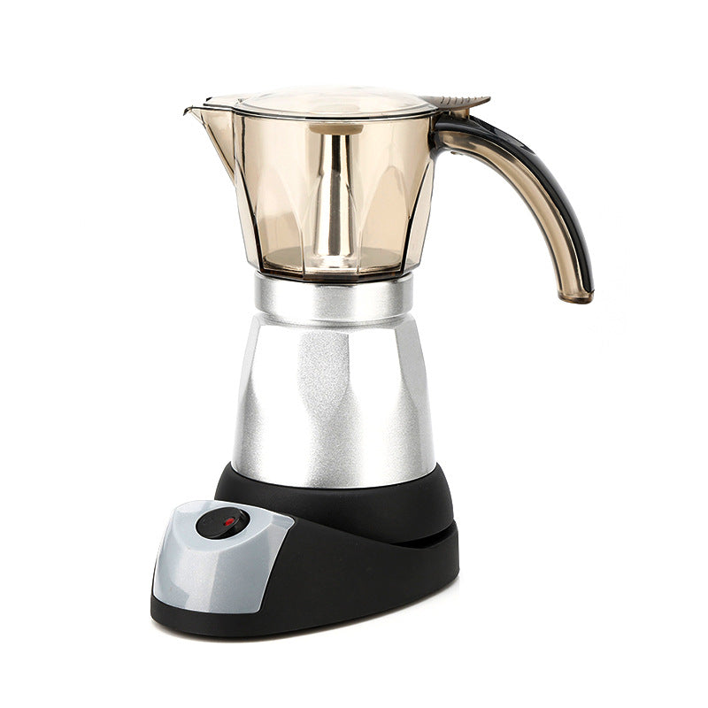 Octagonal Electric Heating Moka Pot Coffee Making Aluminum Appliance