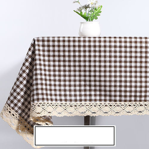 Cotton And Linen Tablecloth Fabric Student Desk