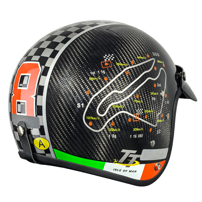 Carbon Fiber Electric Motorcycle Helmet Motorcycle Helmet