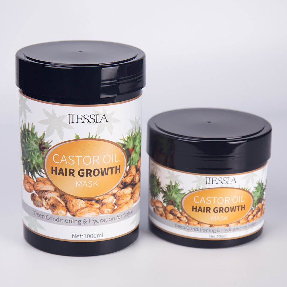Shampoing à l'huile de ricin nourrissant et régulateur de sébum pour la pousse des cheveux