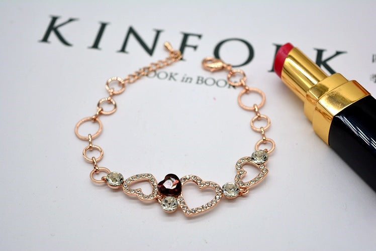 Fashion Personality Crystal Love Korean Bracelet