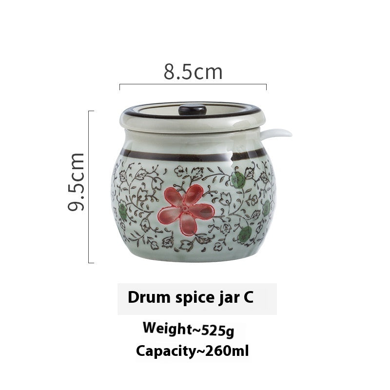 Dining Restaurant Ceramic Seasoning Jar Single Salt Jar