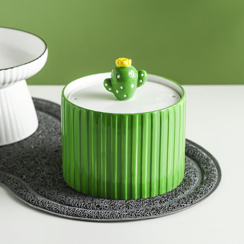 Cat Ceramic Automatic Circulating Water Dispenser