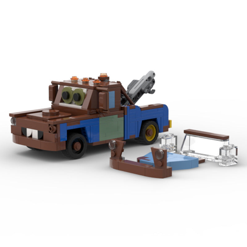 Creative Retro Trailer Model Car Model Assembled Toy