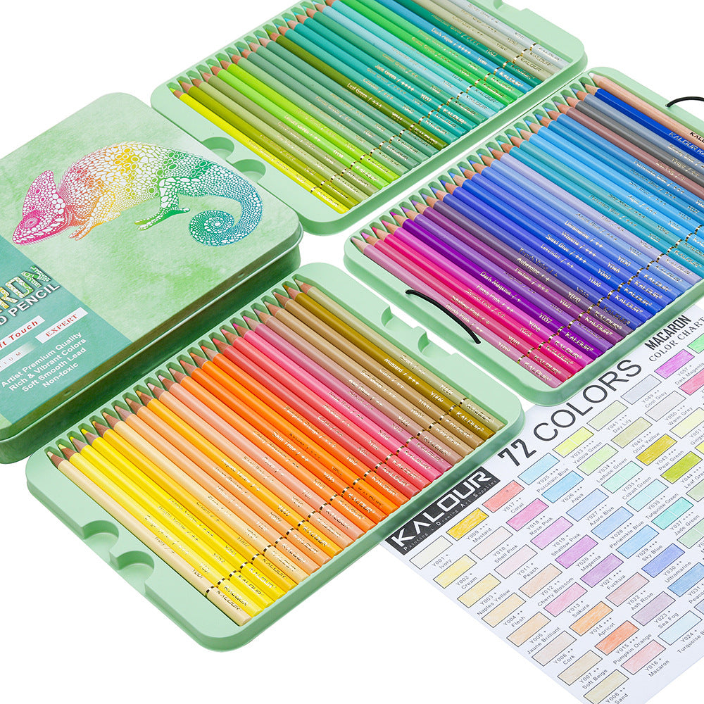 Macaron Colored Pencil Iron Boxes