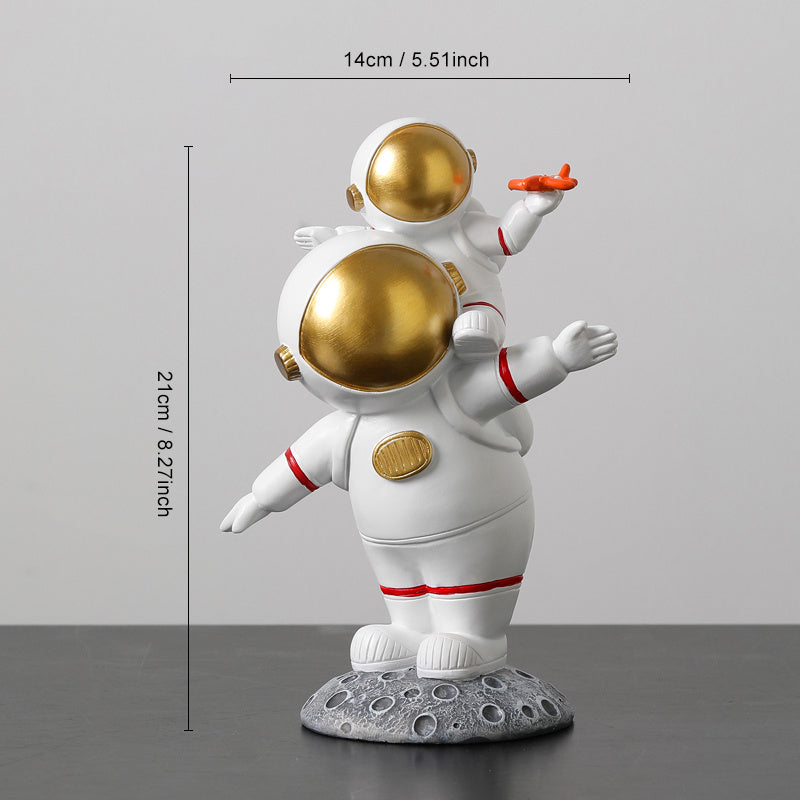 Parent-child Astronaut Living Room Porch TV Cabinet Desktop Baubles Children's Room Decorations Gift