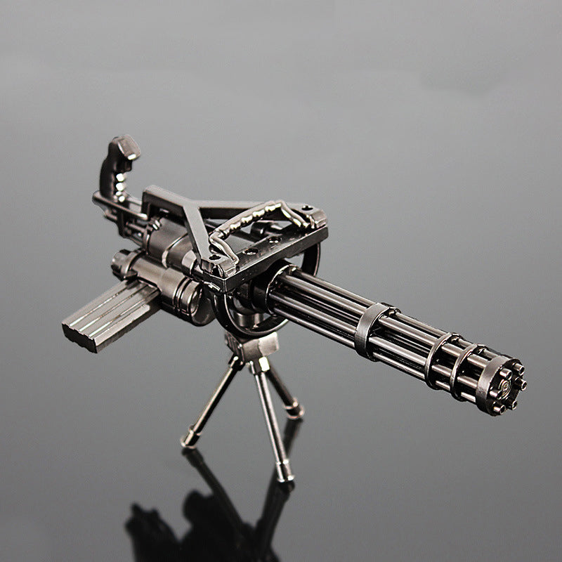 Rotatable Gatling Machine Gun Alloy Model Toy Decoration